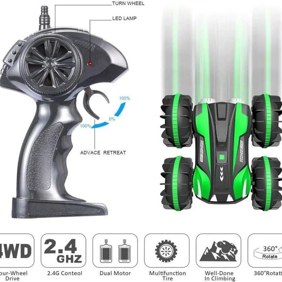 Free To Fly Kid Amphibious Waterproof 2.4Ghz Remote Control Stunt Car Boat SU116 - Picture 5 of 7